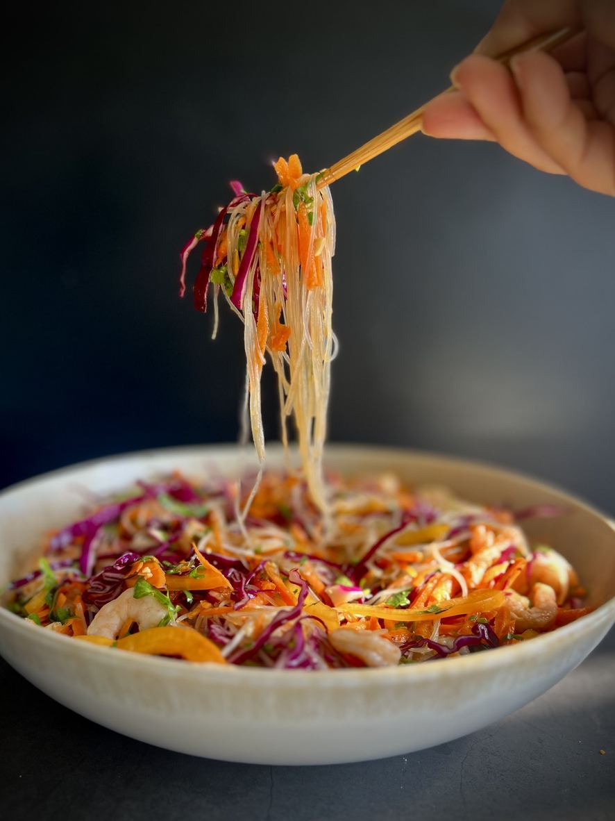 Ensalada de noodles asiáticos