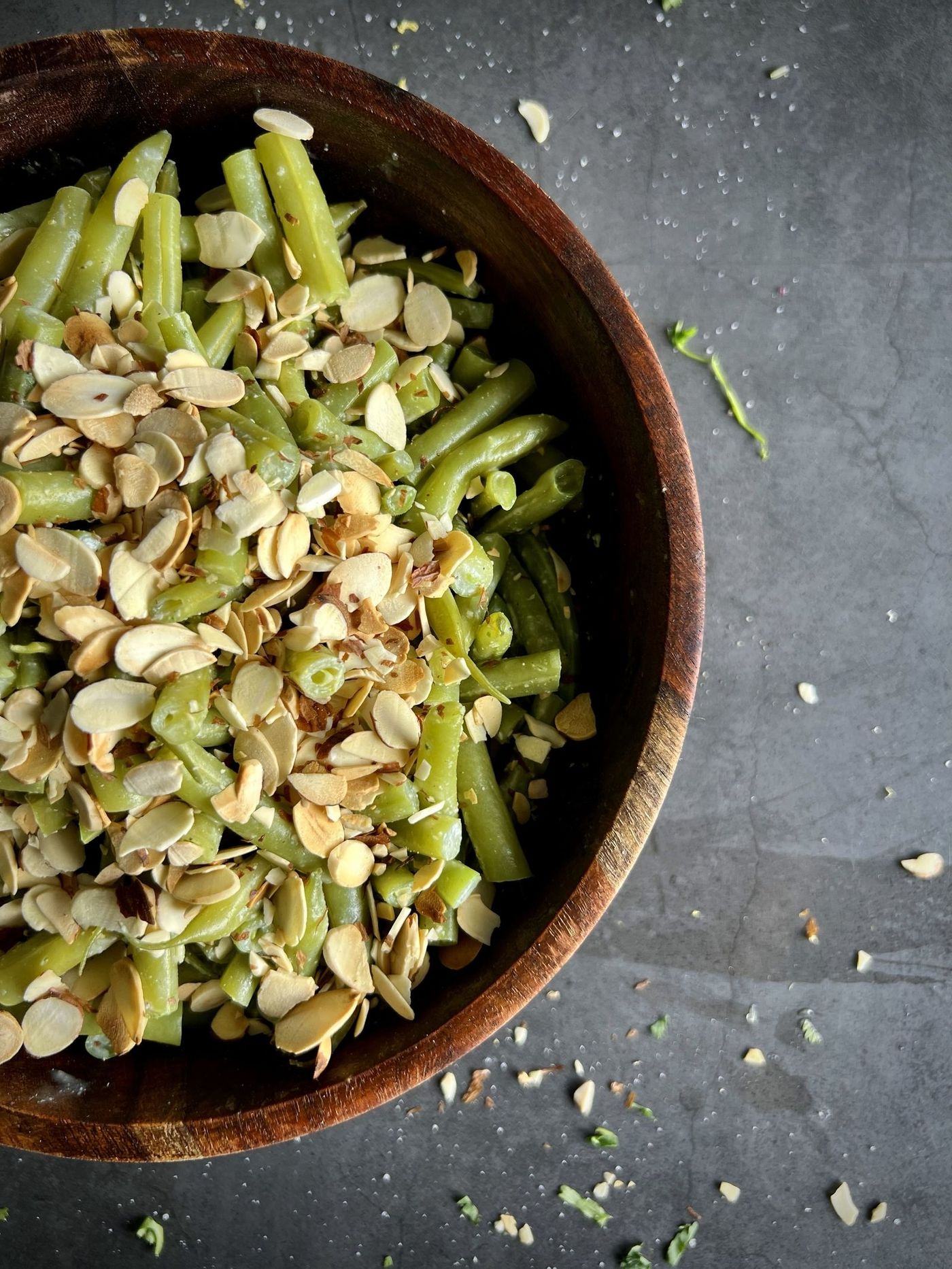 Ensalada de ejotes con almendras