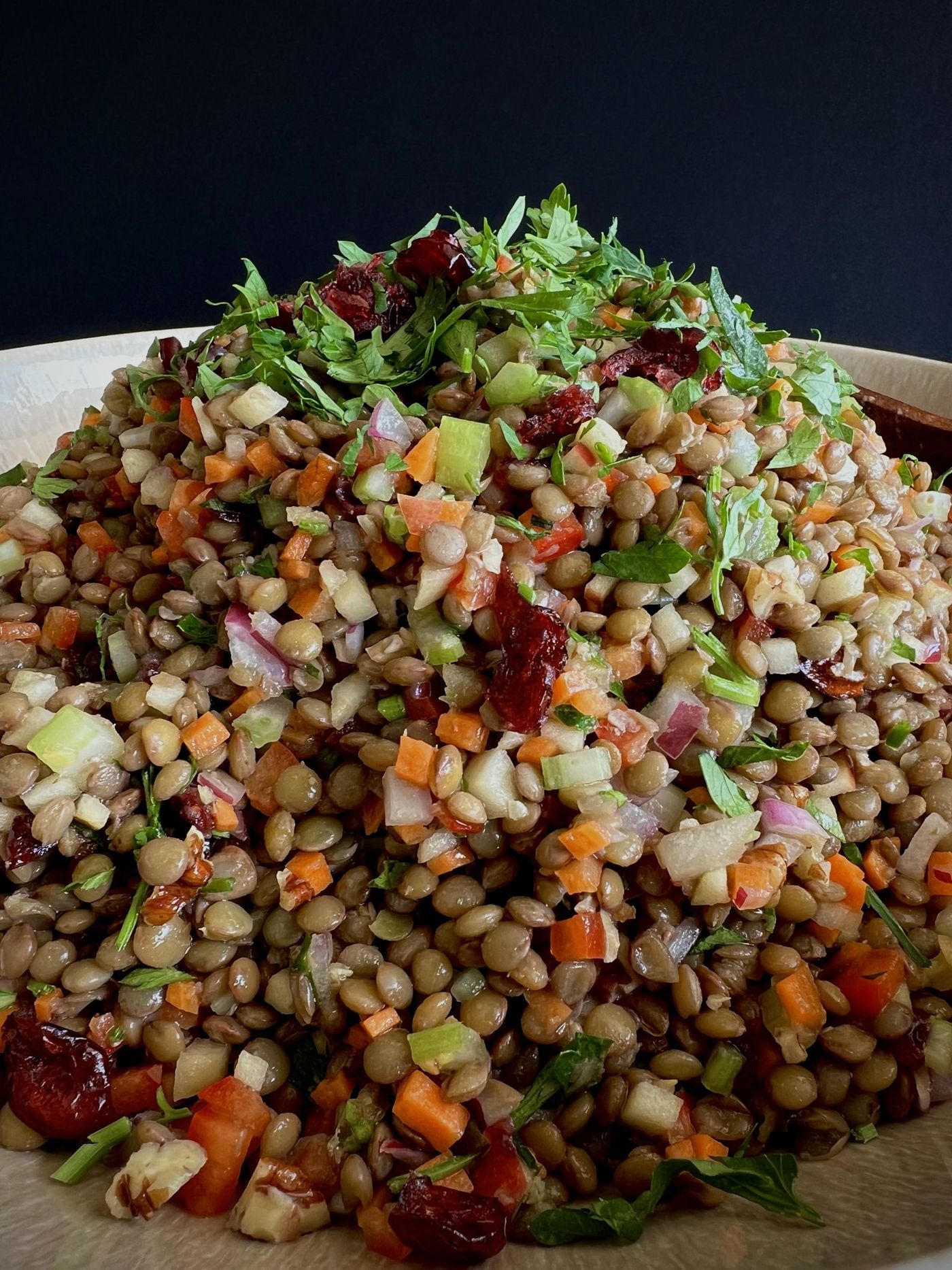 Ensalada de Lentejas con Frutos Secos